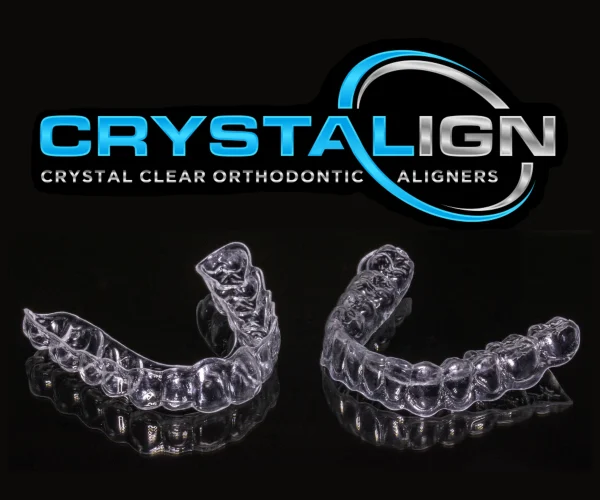 crystaling clear aligners image and logo